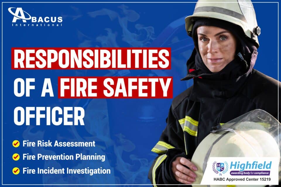 Responsibilities of a fire safety officer