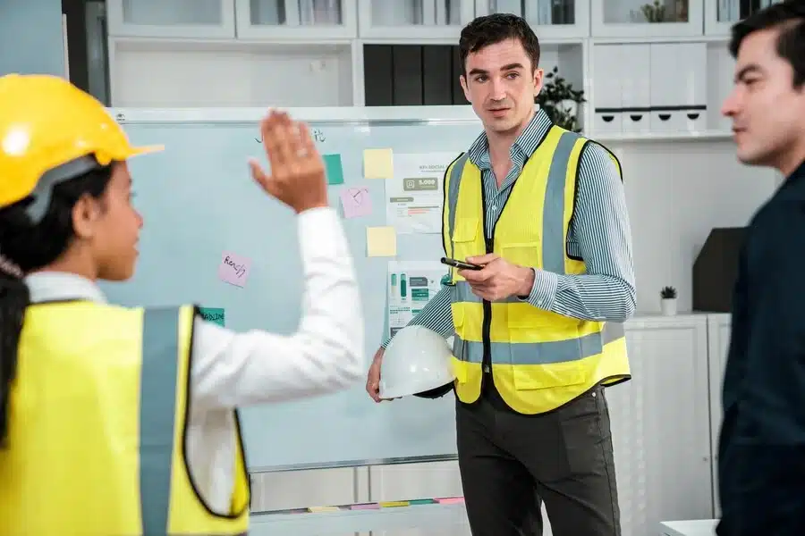 competent engineers brainstorming