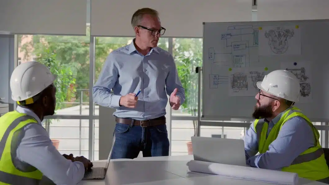 diverse team discussing